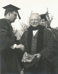 Gilbert Montague in academic robes