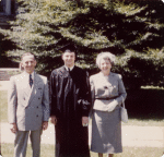 Martin Duberman with parents at Yale graduation