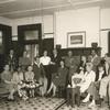 1943. Seated : Isabella Howland, Margaret Walker, Jean Stafford, Harold Shapero, Tamaras Kerr, Agnes Smedley, Karin Michaëlis, Carson McCullers, Alfred Kantorowicz. Standing : Kappo Phelan, Elizabeth Ames, Rebecca Pitts, Paul Zucker, Hans Sahl, Langston Hughes.