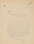 Letter of August Belmont Jr. to William Barclay Parsons, Nov. 4, 1904