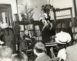 Hamilton Grange Branch. Jane White at microphone, 1962