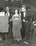 Sy Oliver, Lillian Clark, and Jack Leonard in performance with the Tommy Dorsey Orchestra