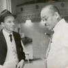 Medium shot of Sy Oliver and Frank Sinatra