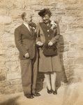 Henry Cowell and Sidney Cowell on wedding day