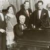 Maurice Ravel (seated at piano) with Oscar Fried, Eva Gauthier, Manoah Leide-Tedesco, and George Gershwin