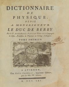 Dictionnaire de physique
