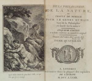 De la philosophie de la nature,