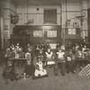 Students building with blocks