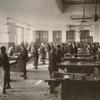 Boys' woodworking class
