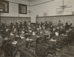 Boys' drawing class