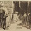 Jews in the synagogue