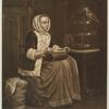 Lady with parrot