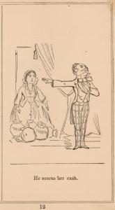 Sad tale of the courtship of Chevalier Slyfox-Wikof : showing his heart-rending astounding & most wonderful love adventures with Fanny Elssler and Miss Gambol