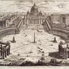 Veduta dell' insigne Basilica Vaticana coll'ampio Portico, e Piazza adjacente