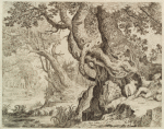 Shepherd Sleeping before a Large Tree….
