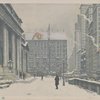 The New York Public Library and Fifth Avenue.