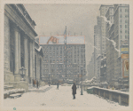 The New York Public Library and Fifth Avenue.