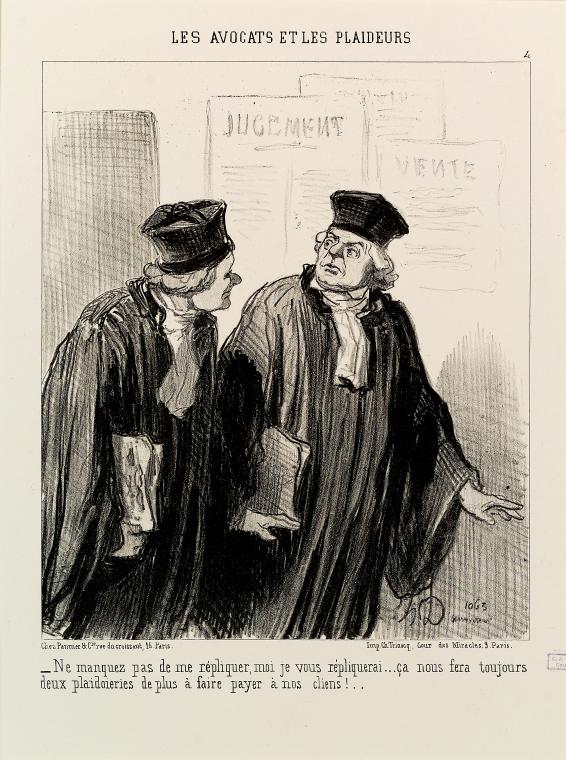 Les avocats et les plaideurs - NYPL Digital Collections