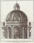Speccato interiore della Chiesa Dedicata Alla Sma. Vergine Dell' Ariccia. Architettvra del Cavalier Bernini