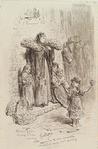 Flower girls Drury Lane London (drawing)
