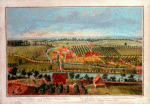 A view of Bethlehem, one of the Brethern's principal settlements, in Pensylvania, North America = Vue de Betlehem, l'un des principaux établissement des Frères Moraves en Pensilvanie, Amérique septentrionale.