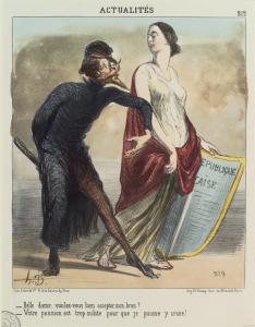 Belle Dame, voulez-vous bien accepter mon bras? Votre passion est trop subite pour que je puisse y croire!