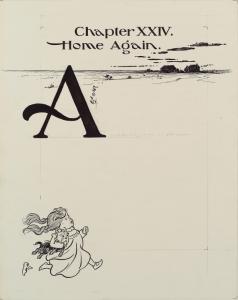 Pen and ink drawings for The Wizard of Oz by L. Frank Baum