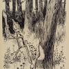 "So the Woodman took his axe and began to chop down small trees..."