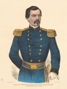 Majr-Genl George B. McClellan: General in Chief of the U.S. Army.