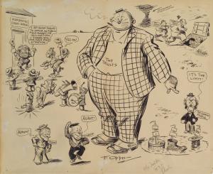 James Wright Brown cartoon collection