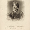 Mrs.Elizabeth Hamilton. From an original engraving by Raeburn, engraved by W.J. Fry.