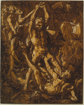 Hercules killing Cacus.