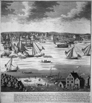 A south prospect of ye flourishing city of New York in the province of New York in America