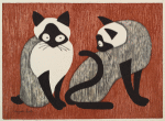 The Siamese cats