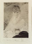 Girl with kitten, after Ch. Chaplin