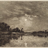 Claire de lune d'apres Charles Francois Daubigny (1st state)