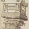In Via Cassia; Roma, ad tertium lapidem; monumentum marmoreum; huiusmodi forma, et ornamentis; exesum prope vetustate