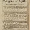 The glorious kingdom of Christ, escribed and clearly vindicated against the bold asserters of a future calling and reign of the Jews