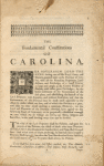 The fundamental constitutions of Carolina