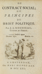 Du contract social, ou, Principes du droit politique