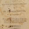 A narrative of the captivity and sufferings of Mr. Ebenezer Fletcher