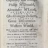 A surprising account, of the captivity and escape of Philip M'Donald, and Alexander M'Leod, of Virginia