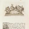 Engraving of four angel-architects