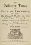 The definitive treaty of peace and friendship, between His Britannick Majesty, the Most Christian King, and the king of Spain