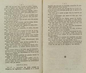 Constitution de la République Française, proposée au peuple Français.