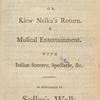 Songs, &c. in The Catawba travellers; or, Kiew Neika's return