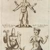 Iconismus XII. Ponatur è regione. Fig. XV. Foetus quaternis brachijs et pedibus; Fig. XVI. Pusio digitis diminutis; Fig. XVII. Infans aperto ventre