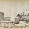Stephenson's locomotive rail-way carriage, 1829