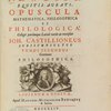 Isaaci Newtoni, equitis aurati, Opuscula mathematica, philosophica et philologica