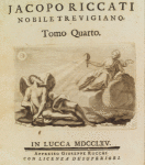 Opere del conte Jacopo Riccati, ... 
